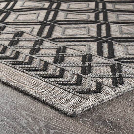 Reese Geometric Daze Indoor Outdoor Rectangular Area Rug 