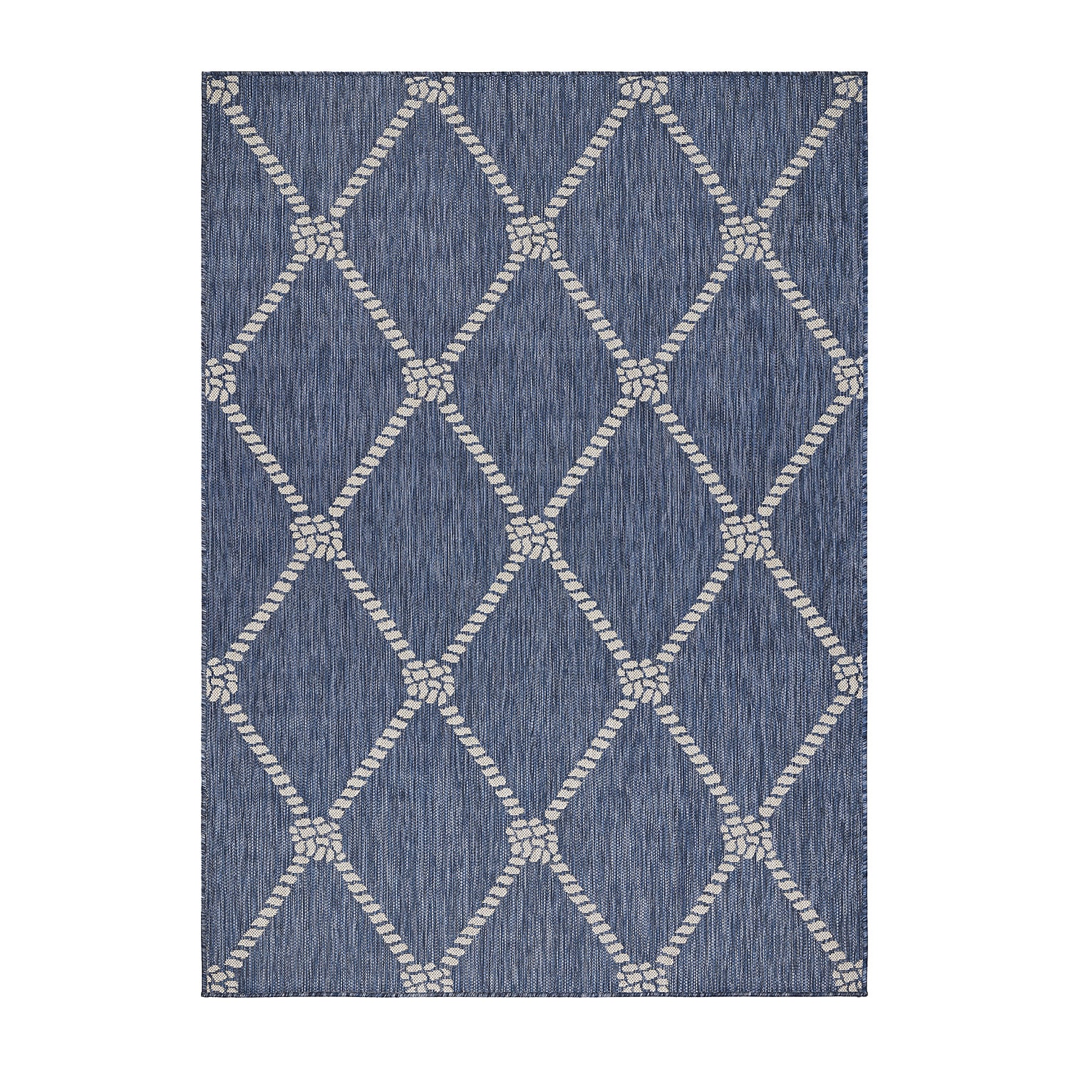 Samantha Nautical Knot Indoor Outdoor Rectangular Area Rug