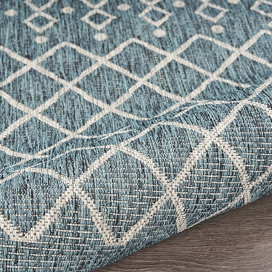 Sylvestra Serene Array Indoor Outdoor Rectangular Area Rug