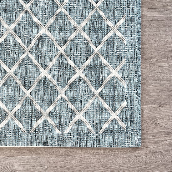 Sylvestra Serene Array Indoor Outdoor Rectangular Area Rug