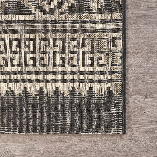 Sylvestra Geometric Vestige Indoor Outdoor Rectangular Area Rug