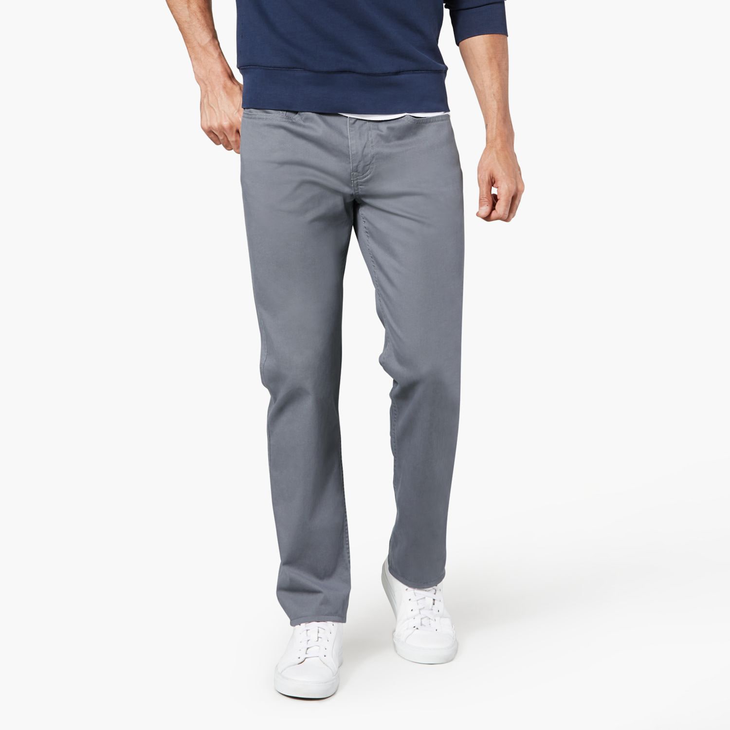 Dockers Jean Cut Khaki All Seasons Tech Mens COMFORT WAISTBAND Straight Fit Flat Front Pant