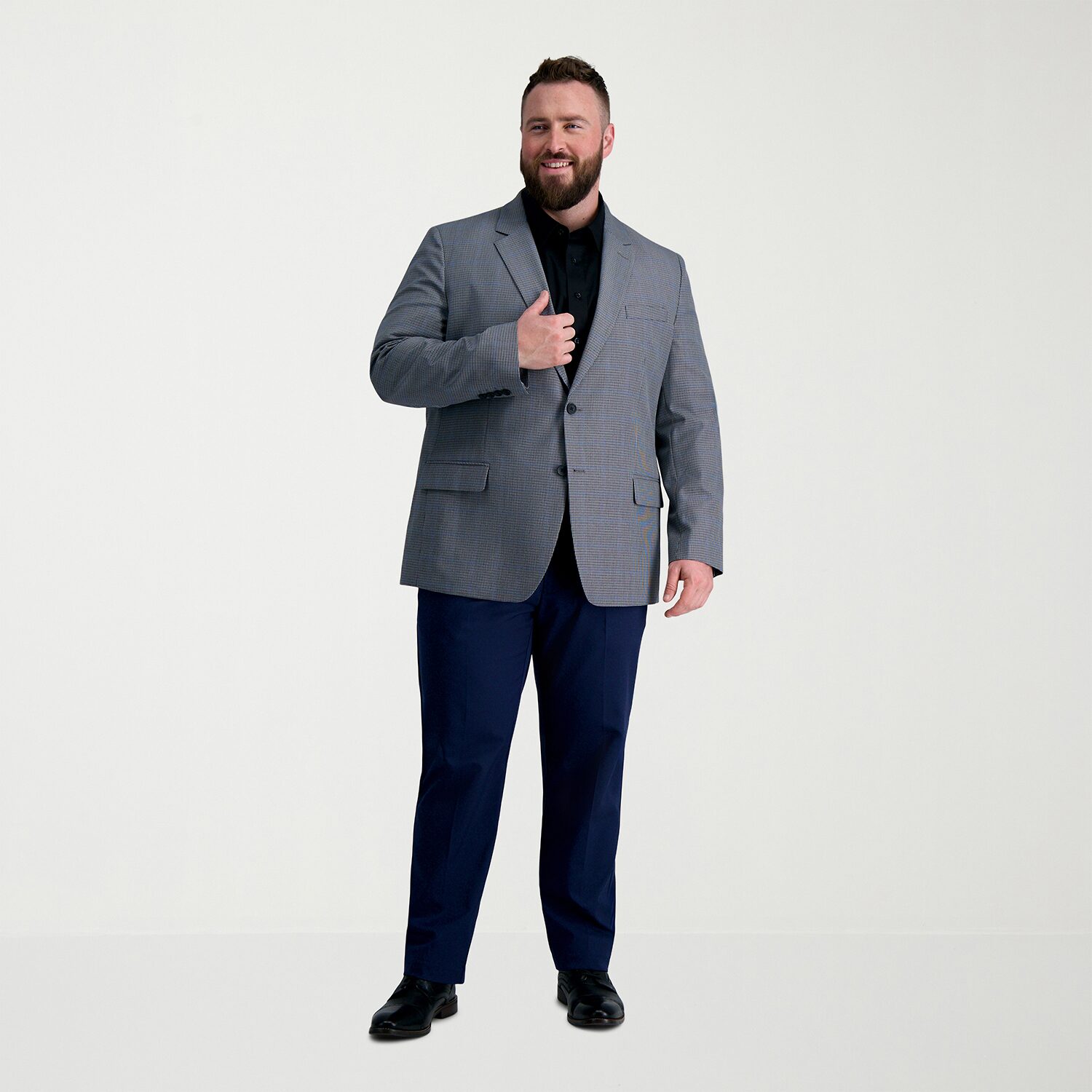 Haggar Premium Comfort Big and Tall Mens Classic Fit Easy Care Stretch Fabric Long Sleeve Dress Shirt
