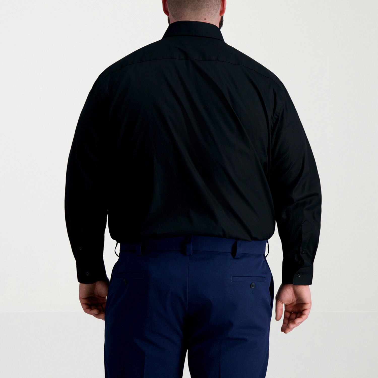 Haggar Premium Comfort Big and Tall Mens Classic Fit Easy Care Stretch Fabric Long Sleeve Dress Shirt
