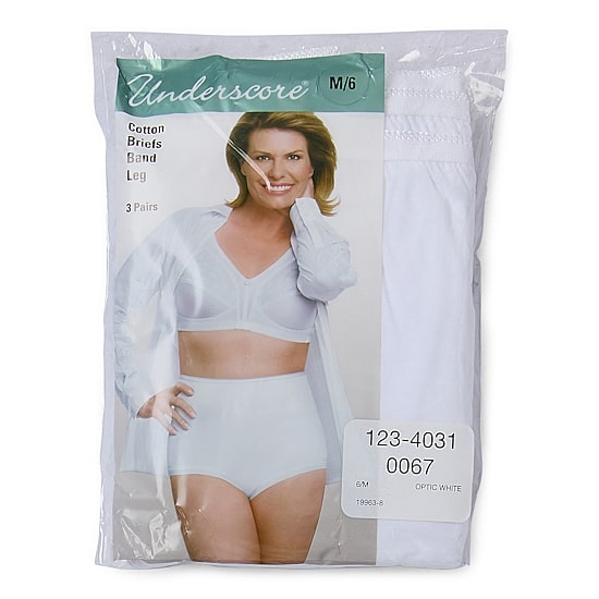 Underscore Cotton Comfort Band 3 Pack Brief Panty