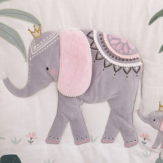 Nojo Elephant Princess 4-pc. Crib Bedding Set