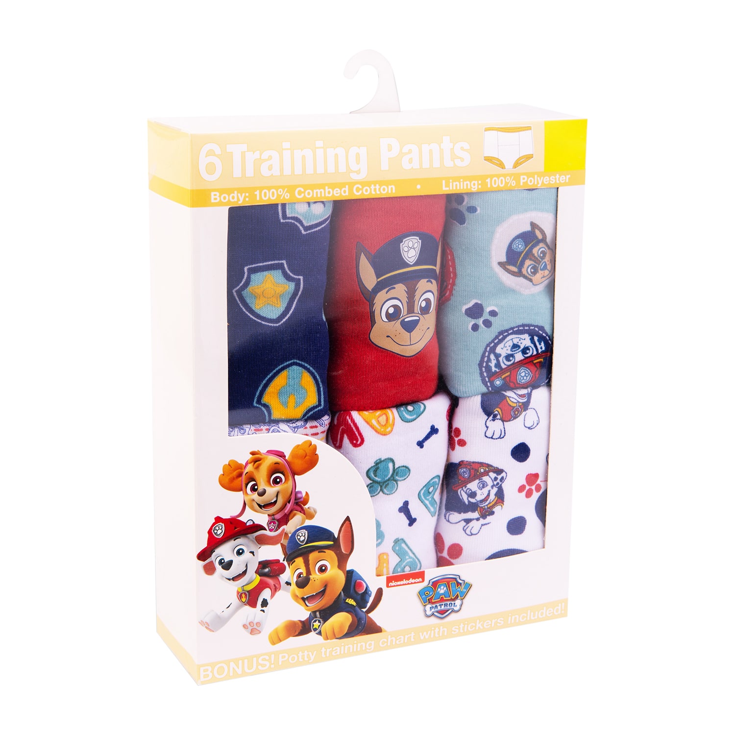 Potty Training Toddler Boys Paw Patrol 6 Pack Briefs Btp3789