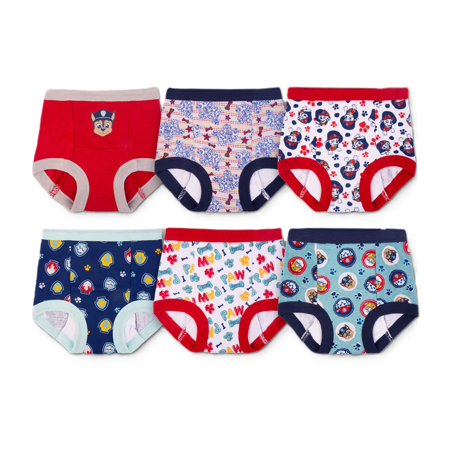 Potty Training Toddler Boys Paw Patrol 6 Pack Briefs Btp3789