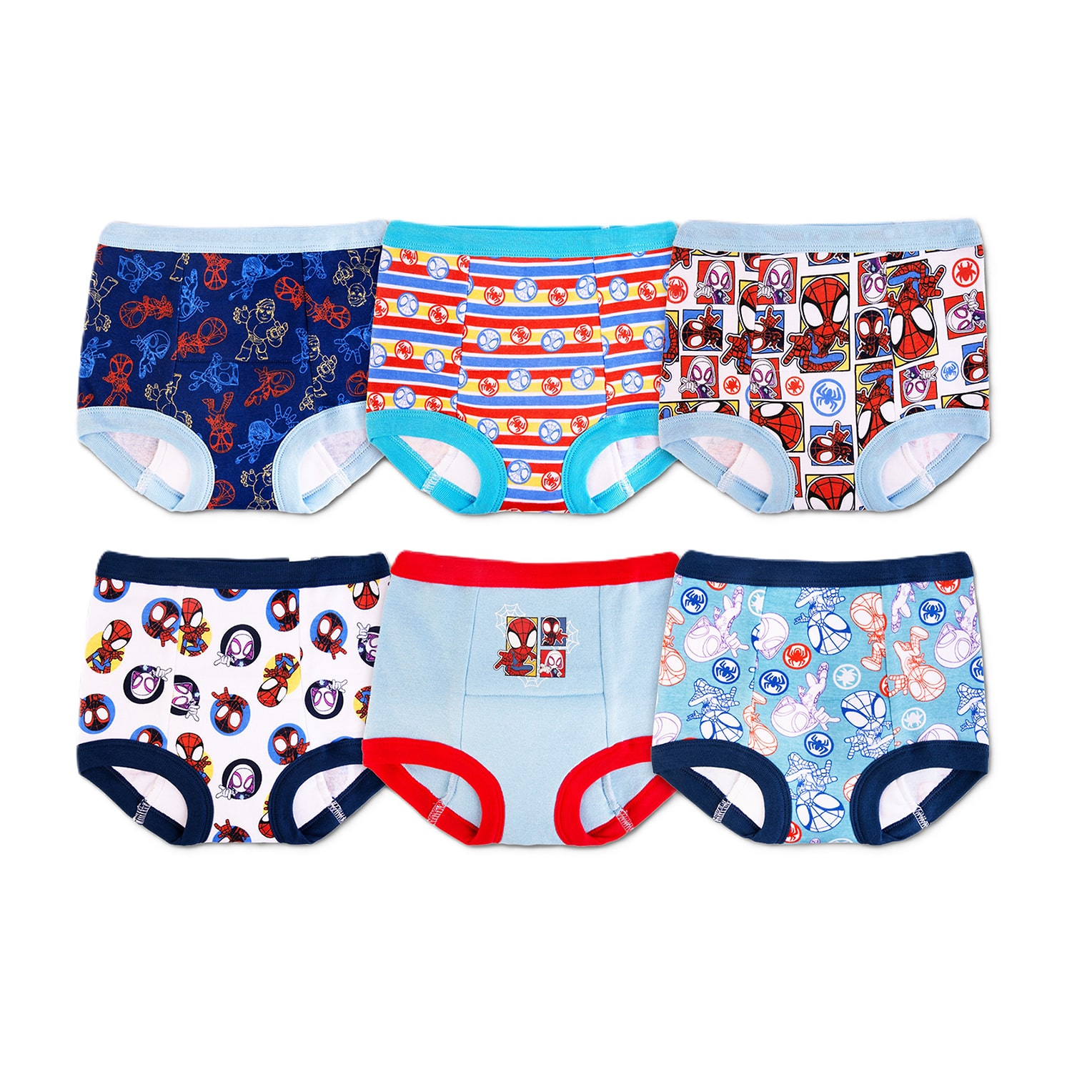 Potty Training Toddler Boys Spiderman 6 Pack Briefs Btp52001