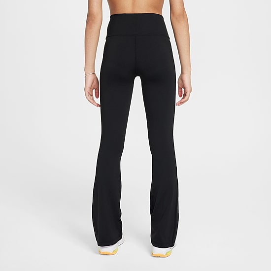 Nike Dri-Fit One Big Kid Girls High Rise Knit Active Flare Full Length Leggings