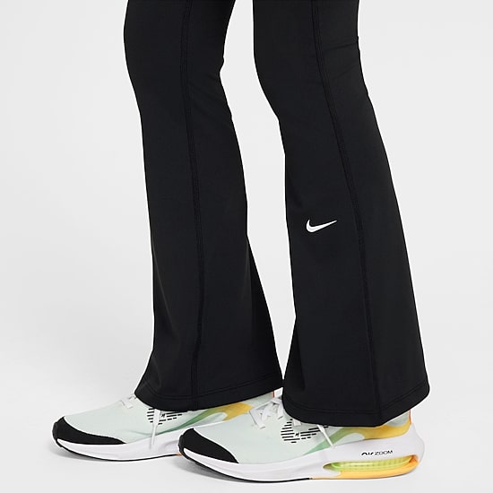 Nike Dri-Fit One Big Kid Girls High Rise Knit Active Flare Full Length Leggings
