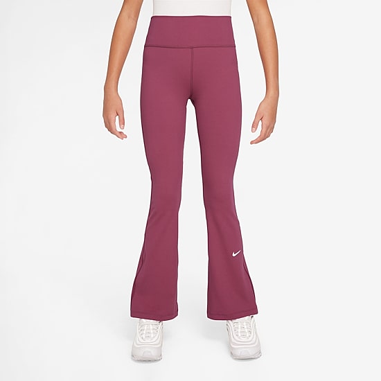 Nike Dri-Fit One Big Kid Girls High Rise Active Flare Full Length Leggings