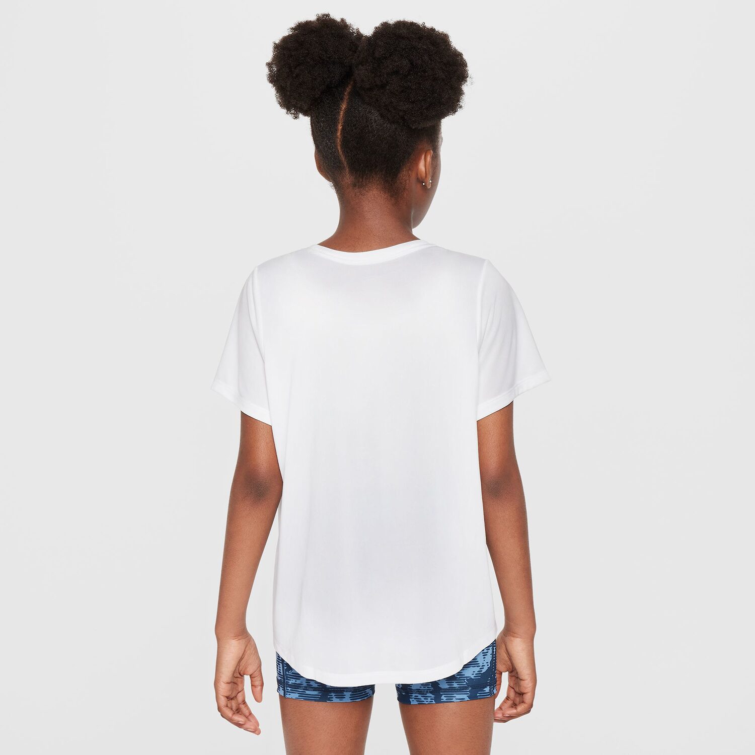 Nike Dri-Fit One Big Kid Girls Crew Neck Short Sleeve Regular Fit Graphic T-Shirt