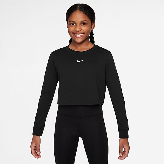 Nike Big Kid Girls Crew Neck Long Sleeve Active T-Shirt