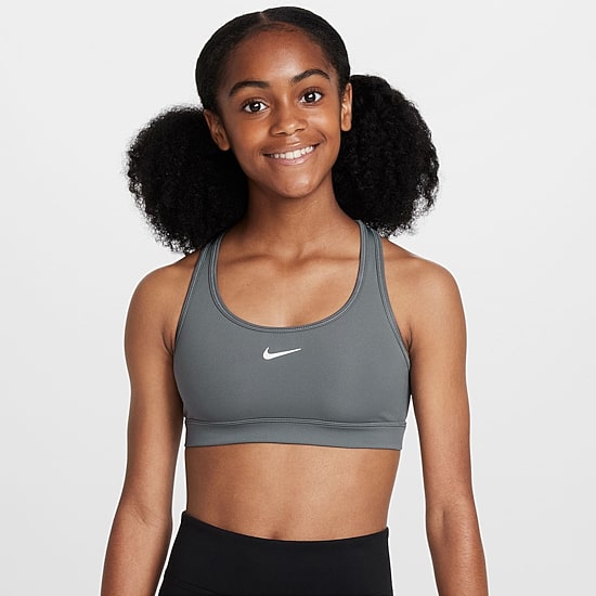 Nike Dri-Fit Swoosh Big Kid Girls Sports Bra Fj7161-084