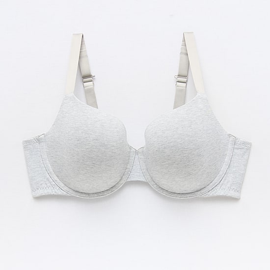 Ambrielle Cotton Womens Medium Support Demi Bra