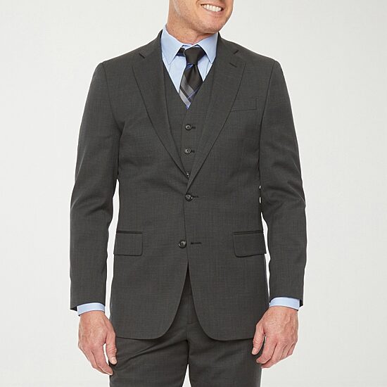 Stafford Coolmax All Season Ecomade Neat Mens Stretch Fabric Classic Fit Suit Jacket