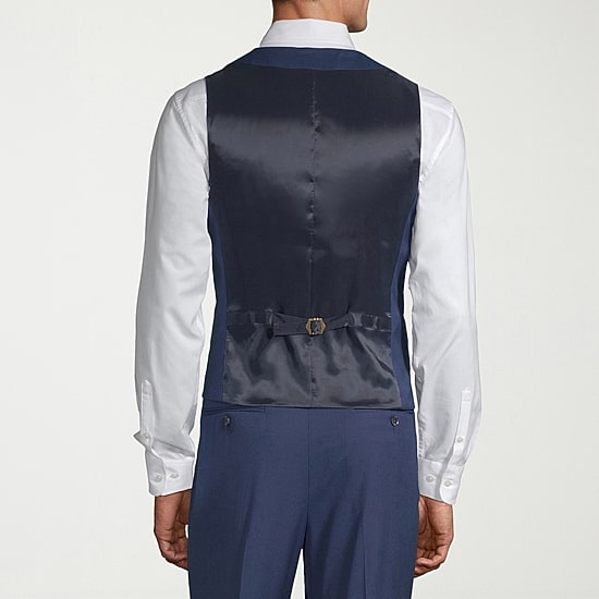 J. Ferrar Mens Regular Fit Big and Tall Suit Vest