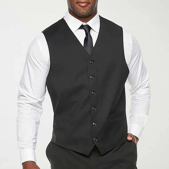 Stafford Coolmax All Season Ecomade Mens Classic Fit Big and Tall Suit Vest