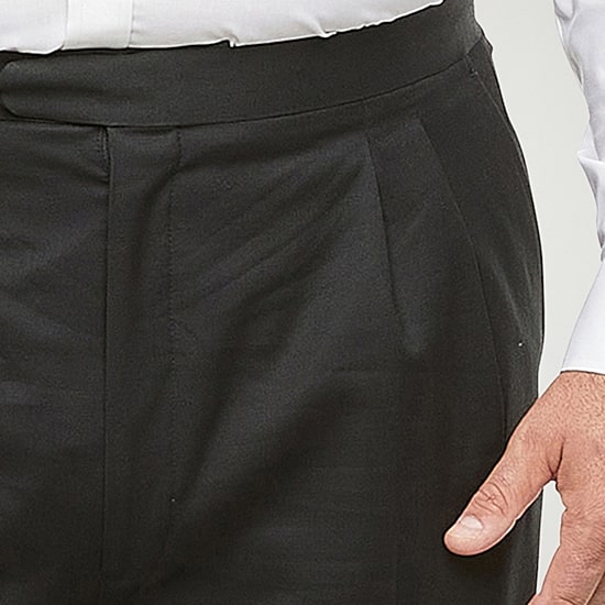 Stafford Coolmax All Season Ecomade Mens Big and Tall Classic Fit Tuxedo Pant