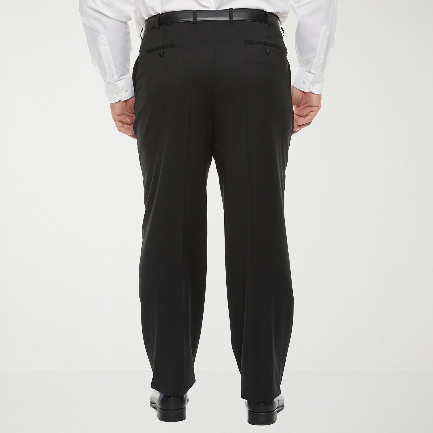 Stafford Coolmax All Season Ecomade Mens Big and Tall Classic Fit Flat Front Suit Pant