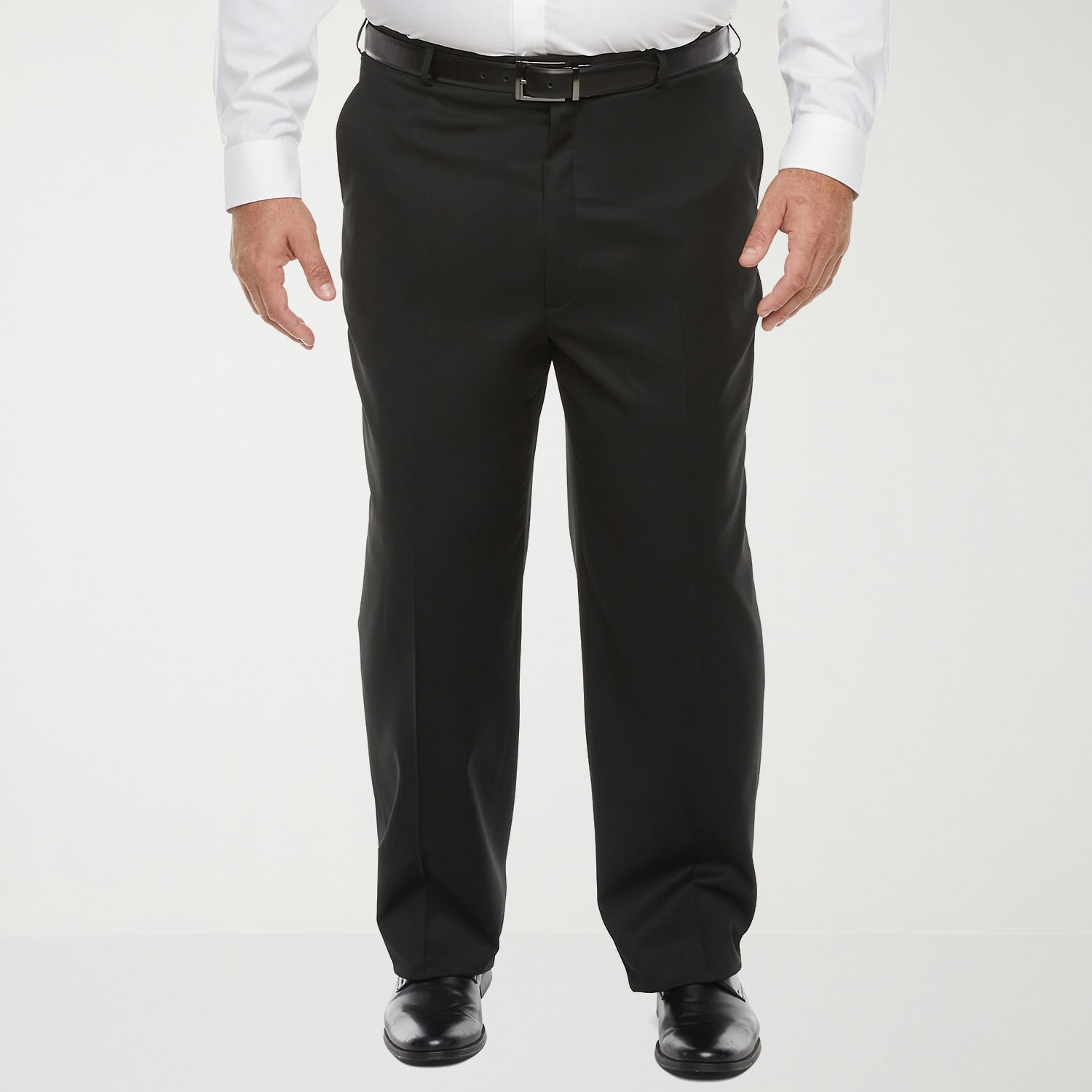 Stafford Coolmax All Season Ecomade Mens Big and Tall Classic Fit Flat Front Suit Pant