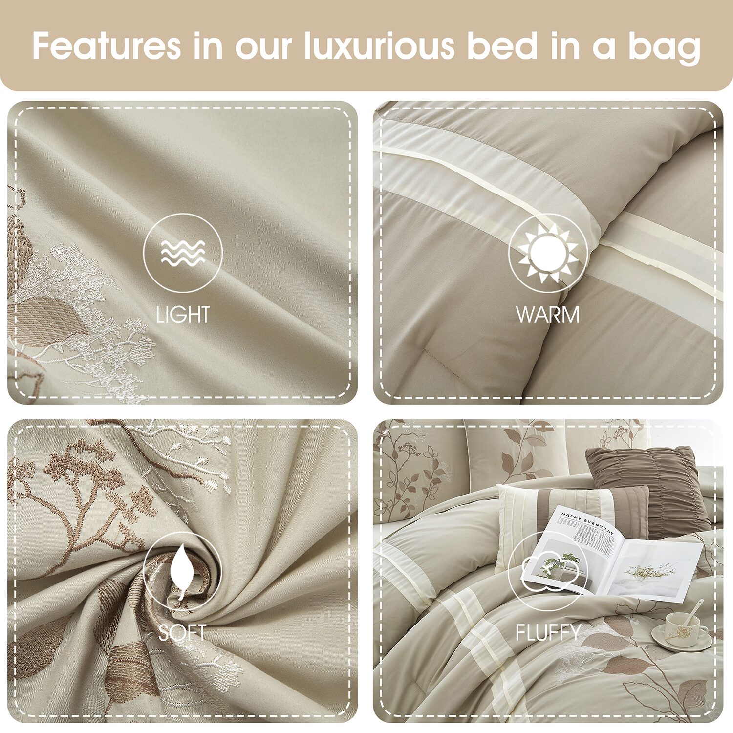 Stratford Park Clarissa 7-pc. Midweight Comforter Set