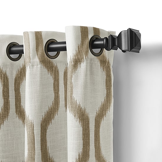 Threadmade Renzo Geo Ikat Grommet Top Energy Saving Blackout Single Curtain Panel