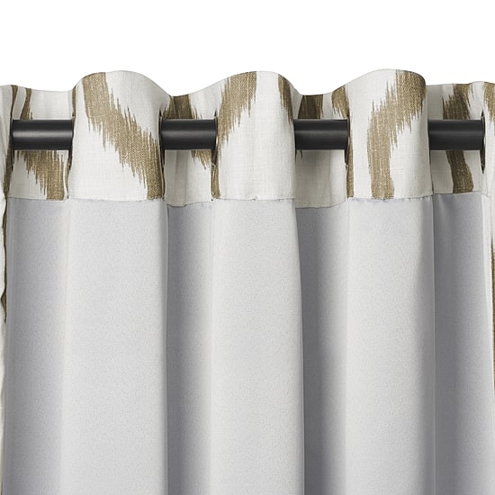 Threadmade Renzo Geo Ikat Grommet Top Energy Saving Blackout Single Curtain Panel