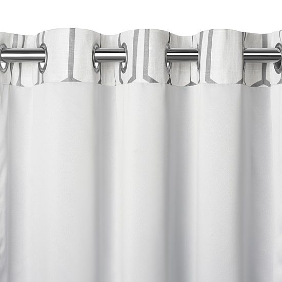Elrene Home Fashions Kaiden Geometric Grommet Top Blackout Single Curtain Panel