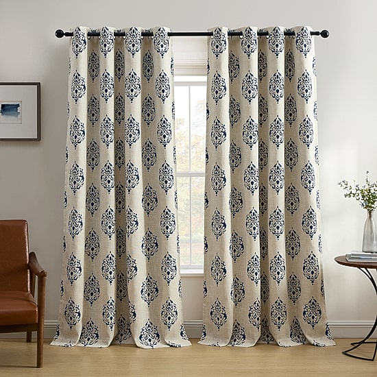 Threadmade Navara Grommet Top Blackout Single Curtain Panel
