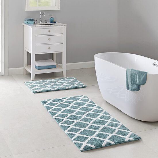 Madison Park Renu Reversible High Pile Tufted Bath Rug