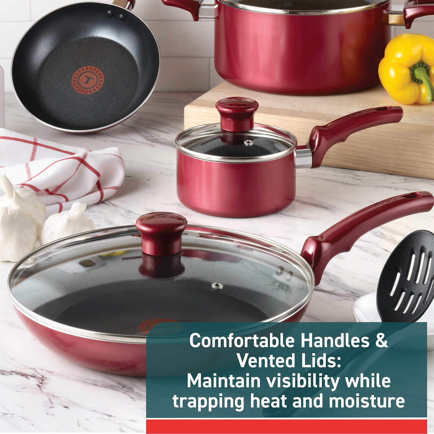 T-Fal  Essentials 10-pc. Non-Stick Cookware Set