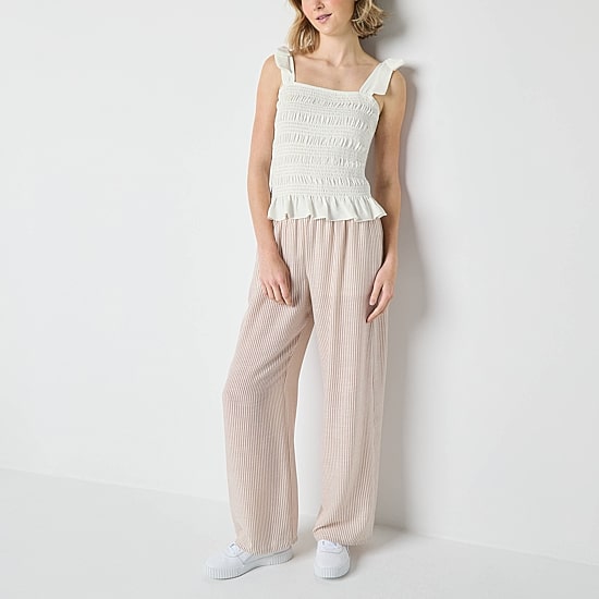 Brannan Womens Square Neck Sleeveless Blouse