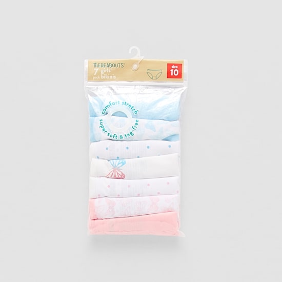 Thereabouts Big Kid Girls 7 Pack Bikini Panty 351212