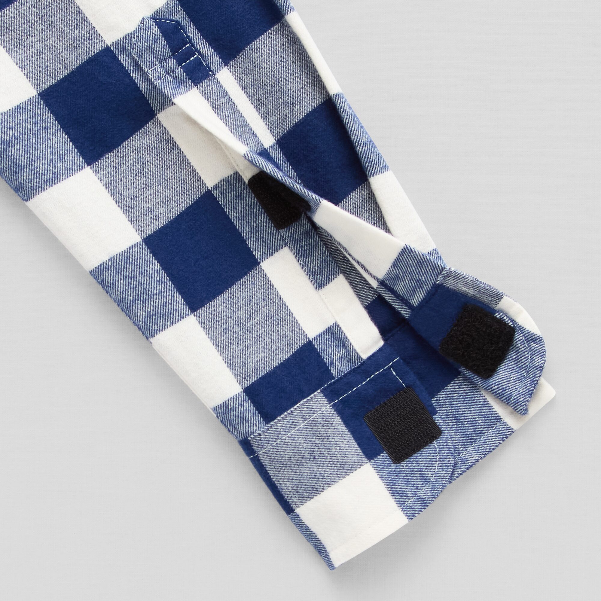 St. John's Bay Dexterity Mens Easy-on + Easy-off Long Sleeve Adaptive Classic Fit Flannel Shirt