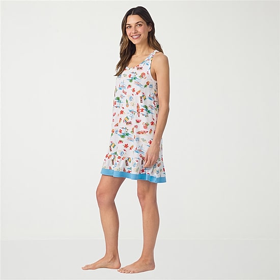Cuddl Duds Womens Sleeveless Scoop Neck Chemise