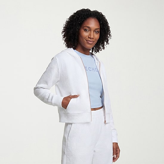 Skechers Womens Diamond Full-Zip  Jacket - Cozy Fit