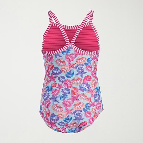 Dolfin Little & Big Kid Girls Easy-on + Easy-off Sleeveless One Piece Swimsuit