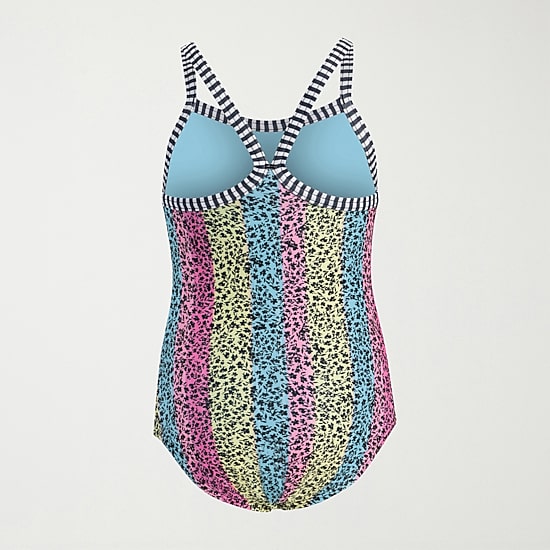 Dolfin Toddler Girls Easy-on + Easy-off Sleeveless One Piece Swimsuit