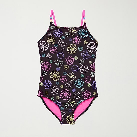 Thereabouts Little & Big Kid Girls Sleeveless One Piece Swimsuit