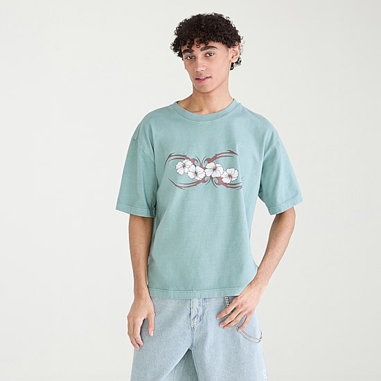 AEROPOSTALE Mens Crew Neck Short Sleeve Boxy Fit Graphic T-Shirt