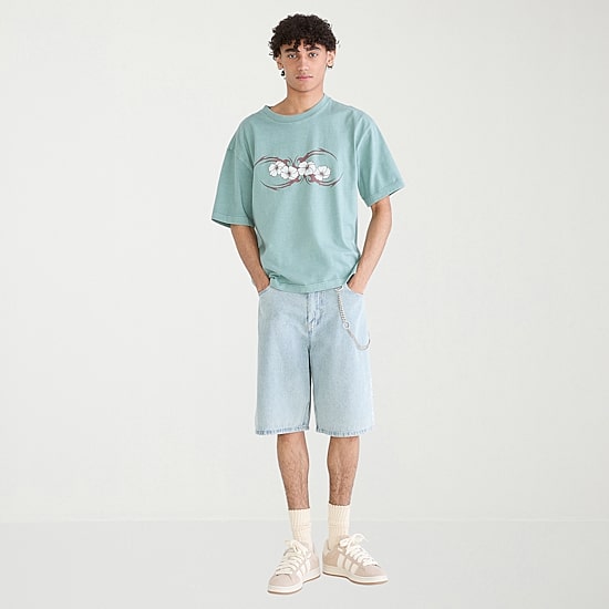 AEROPOSTALE Mens Crew Neck Short Sleeve Boxy Fit Graphic T-Shirt