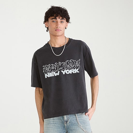 AEROPOSTALE Mens Crew Neck Short Sleeve Boxy Fit Graphic T-Shirt