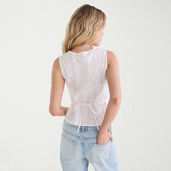 AEROPOSTALE Womens Juniors V Neck Sleeveless Tank Top