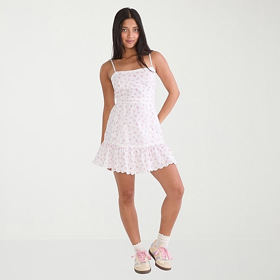 AEROPOSTALE Womens Juniors V Neck Sleeveless Sundress