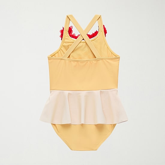 Disney Collection Toddler Girls Belle Princess Sleeveless One Piece Swimsuit