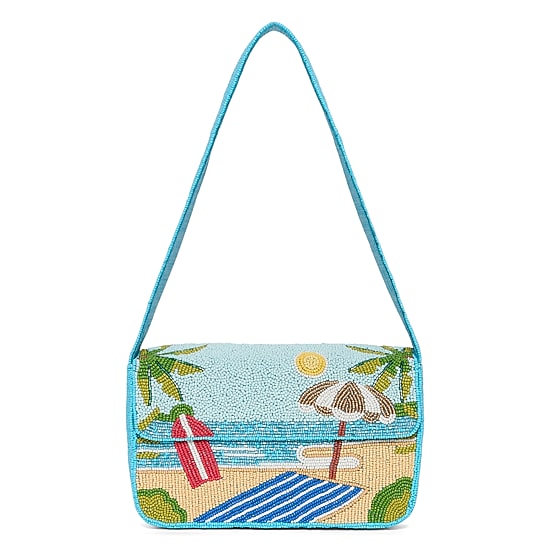 SOL and MER Beaded Vacation Shoulder Bag