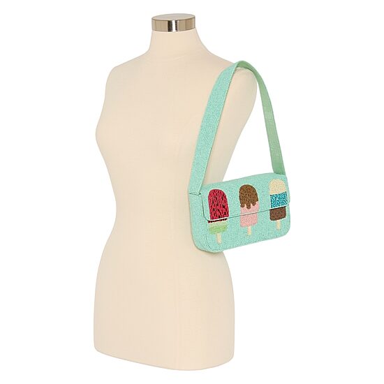 SOL and MER Beaded Ice Cream Shoulder Bag