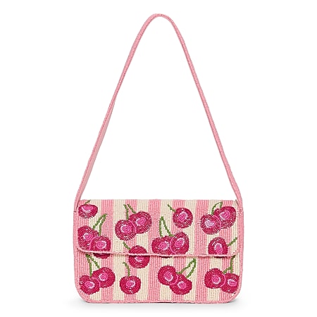 SOL and MER Beaded Bear Baguette Shoulder Bag, Color: Bear - JCPenney